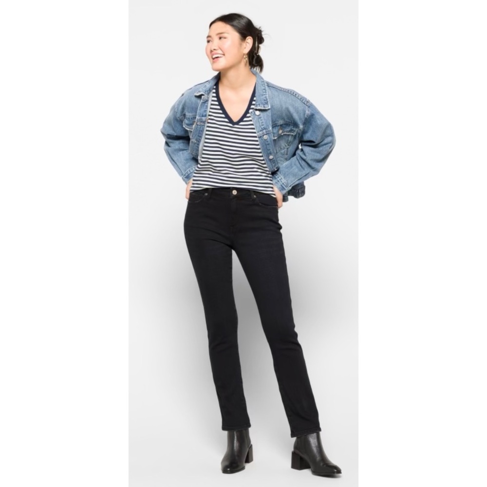 Stitch Fix Cosmic Blue Love Ellie Black Straight Jeans
